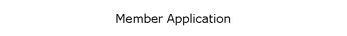Member Application
